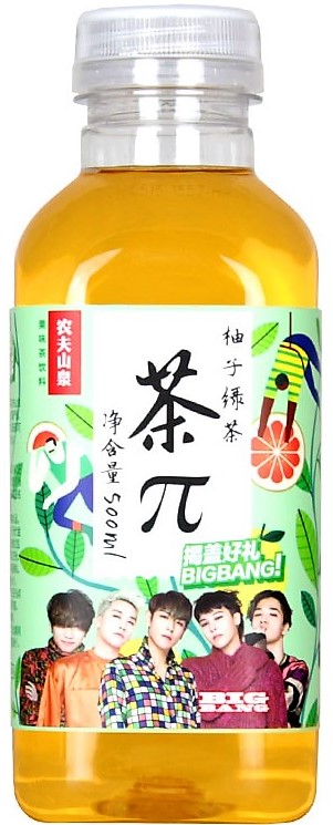 农夫山泉 茶π【柚子绿茶】500ml